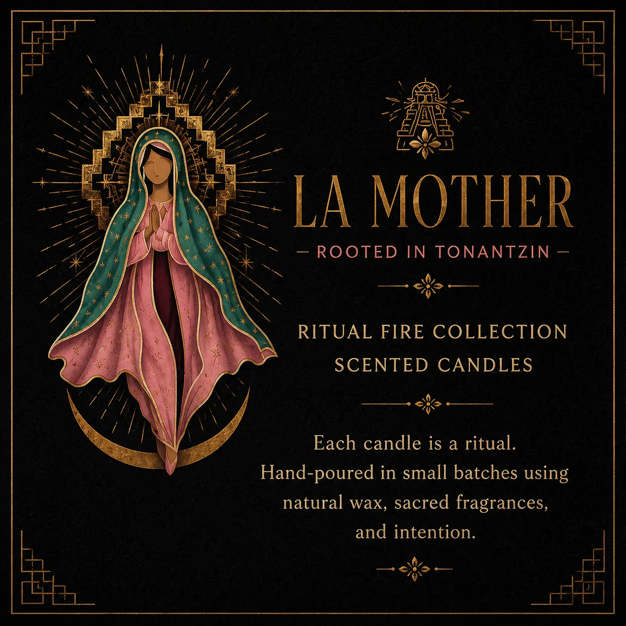 La Mother Ritual Fire Collection campaign artwork.